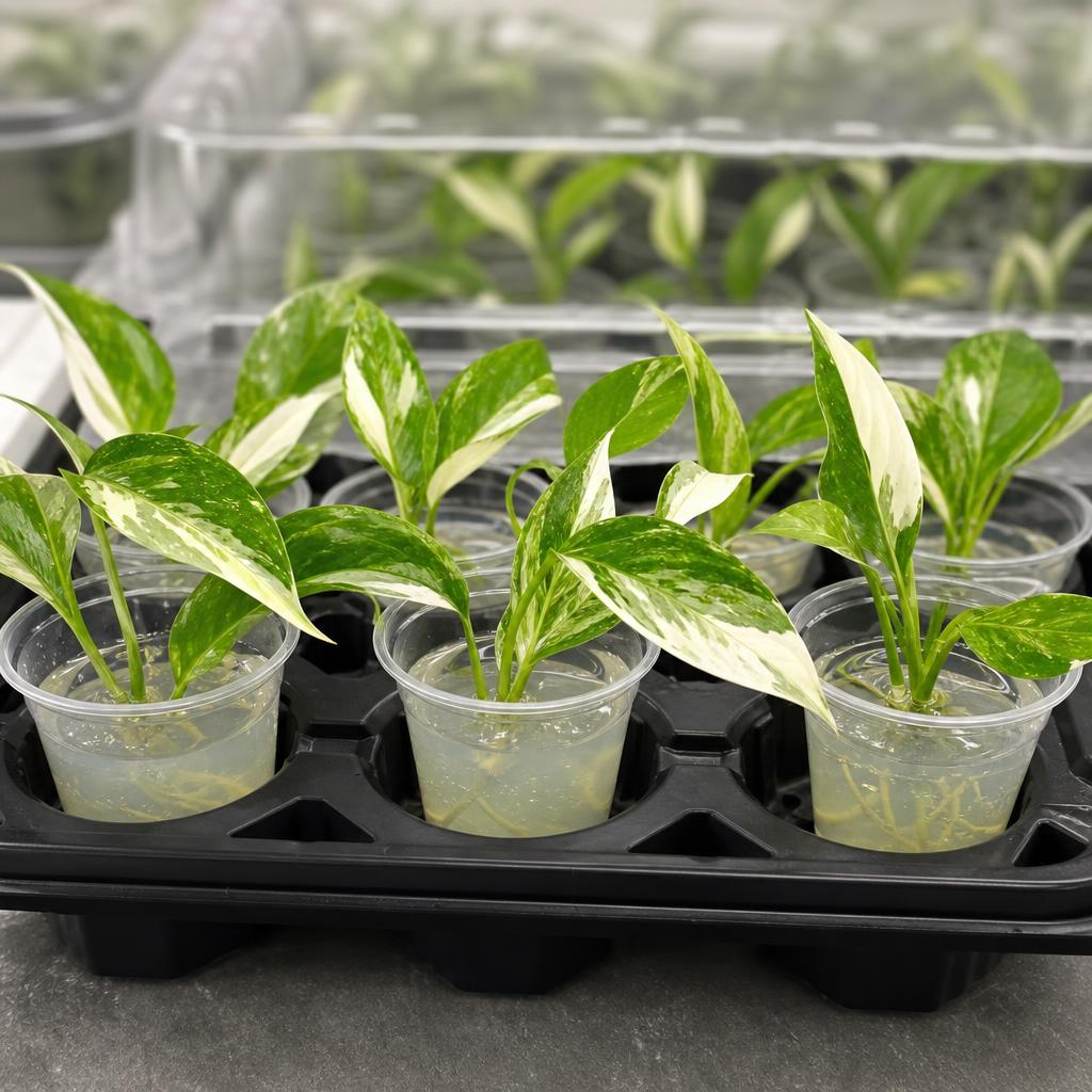 Epipremnum pinnatum - tissue culture seedling scene 1