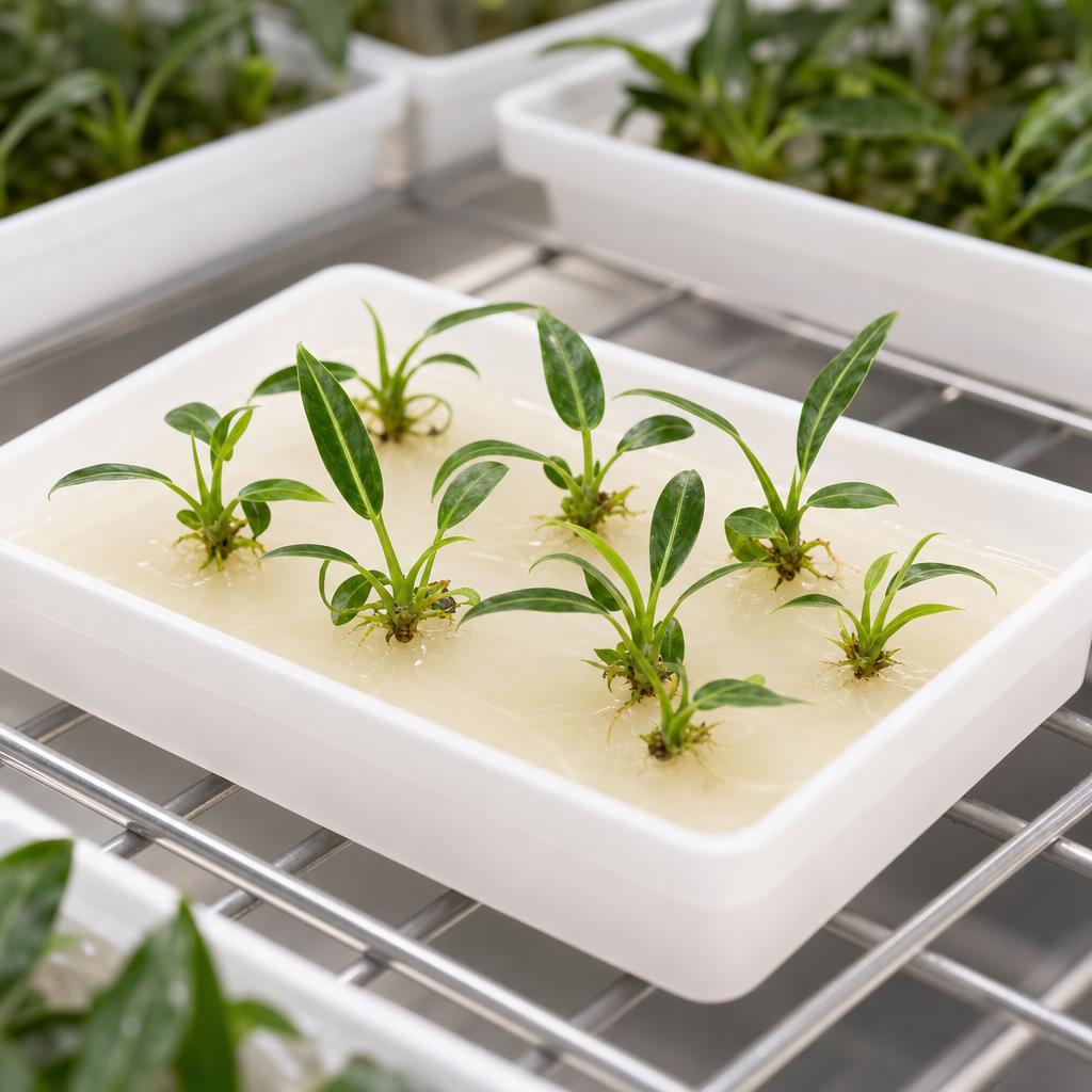Philodendron patriciae - tissue culture seedling scene 1
