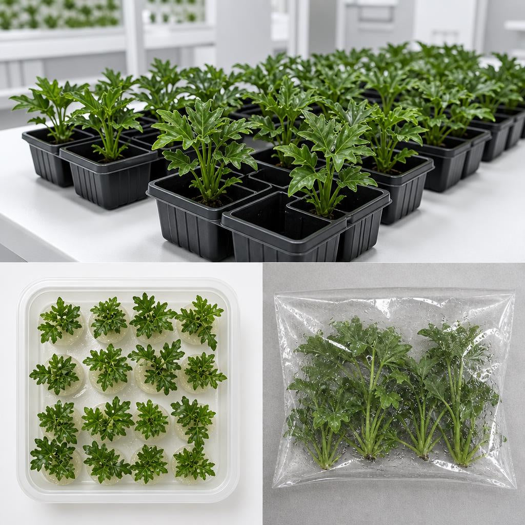 Philodendron bipinnatifidum 'Hope' - tissue culture seedling scene 1