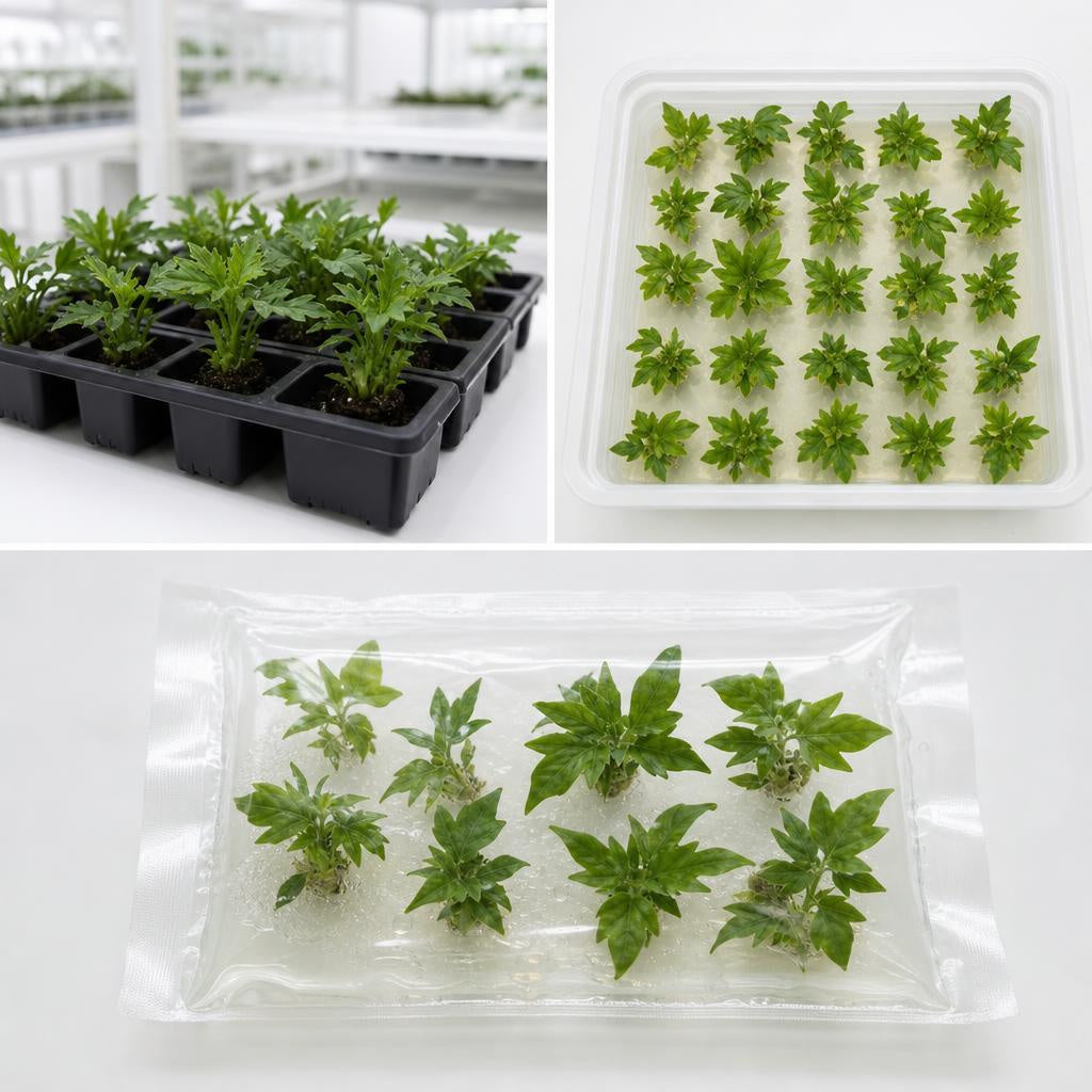 Philodendron bipinnatifidum 'Hope' - tissue culture seedling scene 2