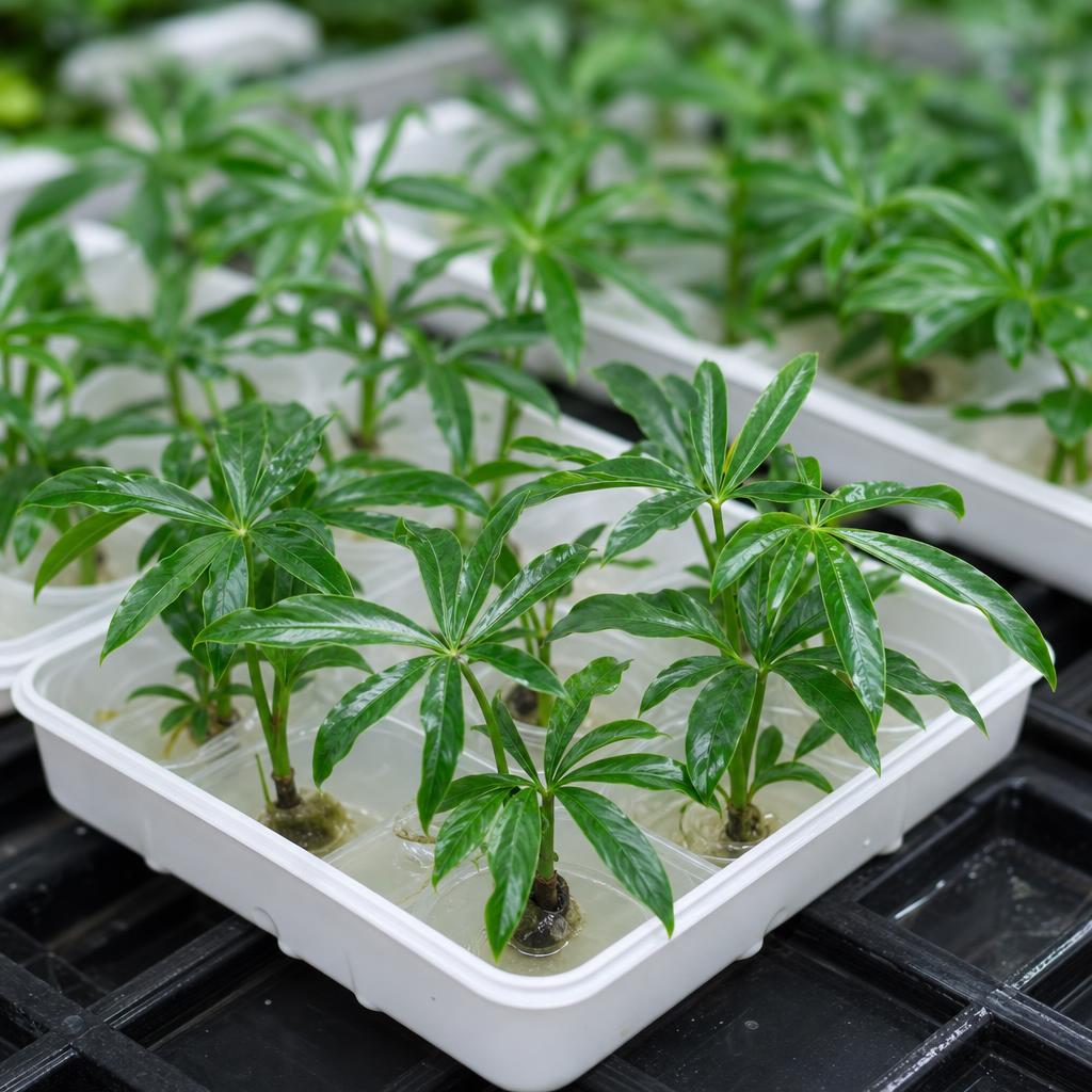 Philodendron goeldii - tissue culture seedling scene 3