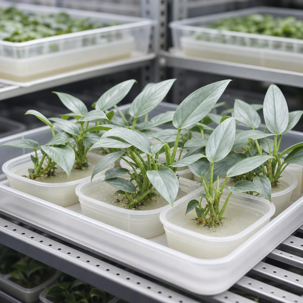 Philodendron hastatum - tissue culture seedling scene 1