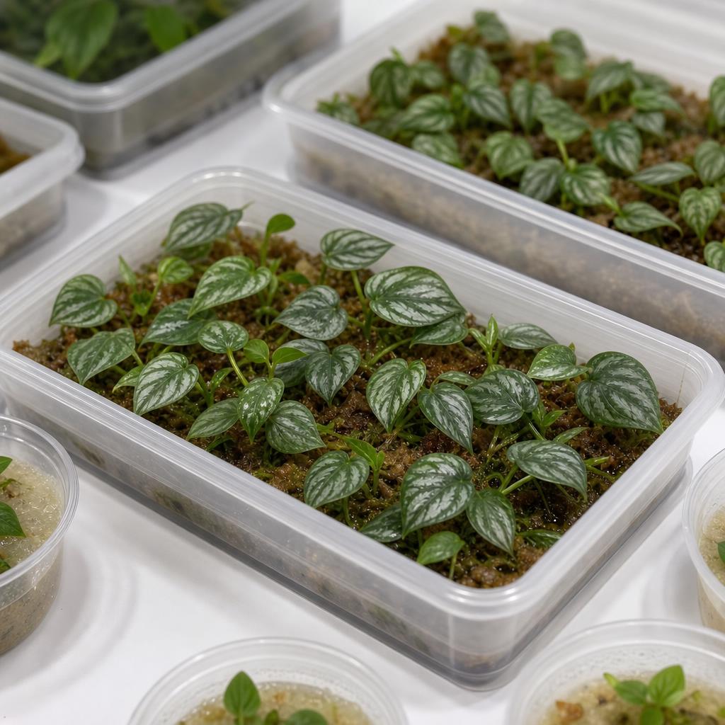 Philodendron mamei - tissue culture seedling scene 1