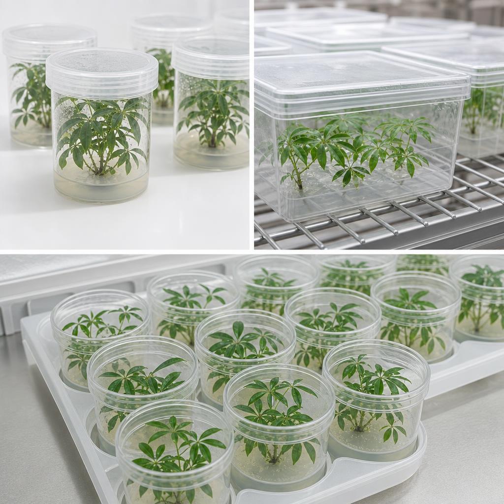 Schefflera pueckleri - tissue culture seedling scene 3