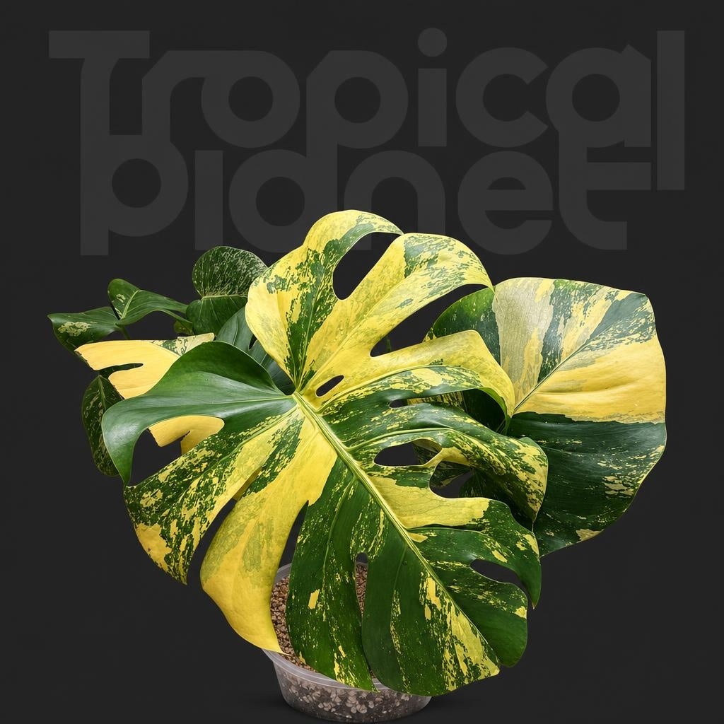 Monstera Lemon pom pom