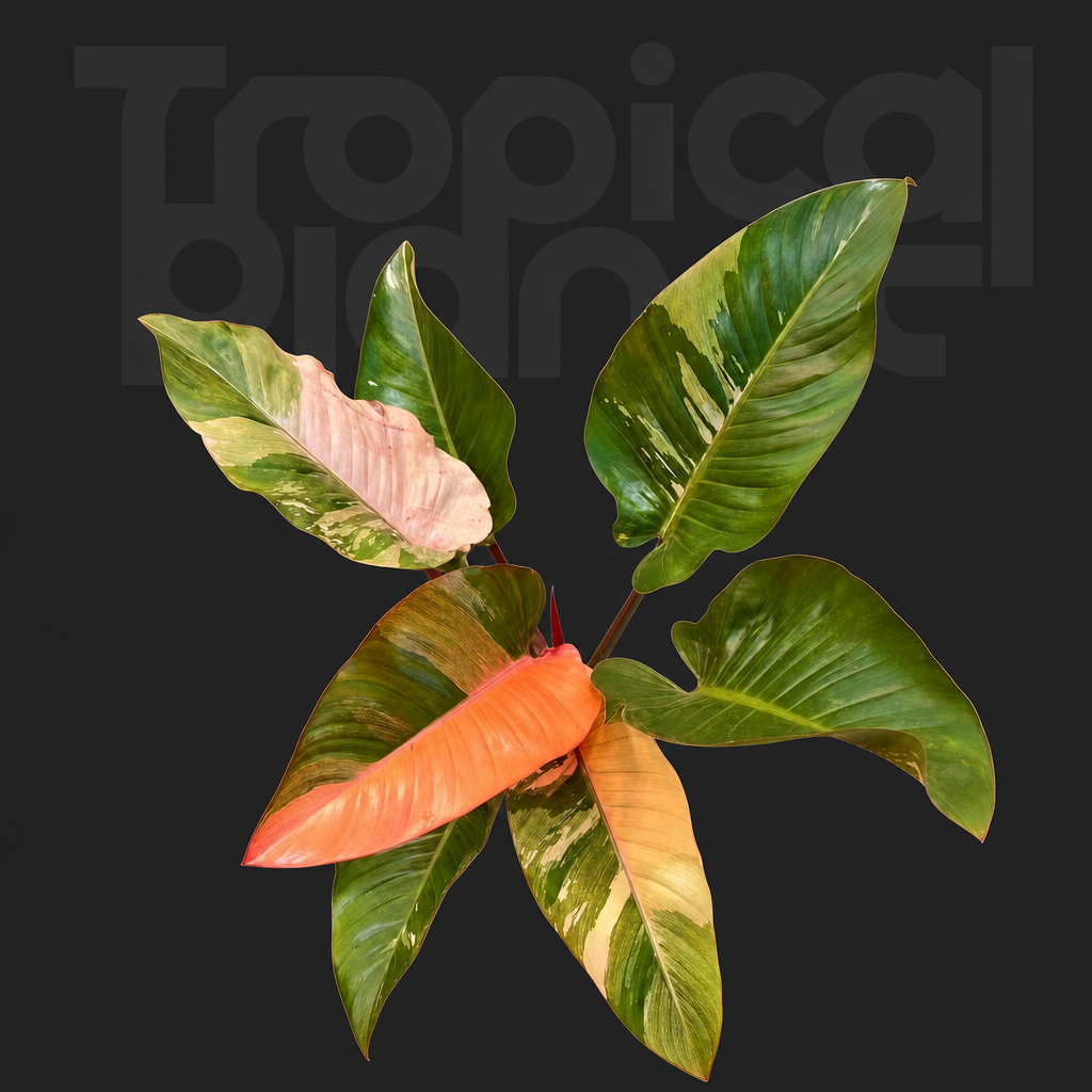 Philodendron red congo Variegated