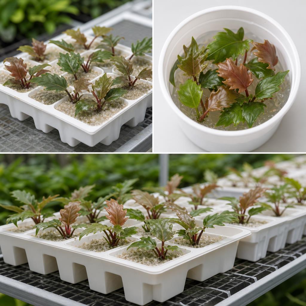 Philodendron 'Caramel Pluto' - tissue culture seedling scene 1
