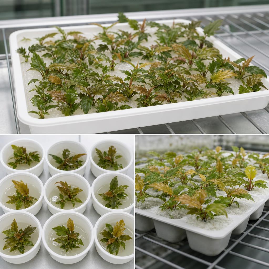 Philodendron 'Caramel Pluto' - tissue culture seedling scene 3