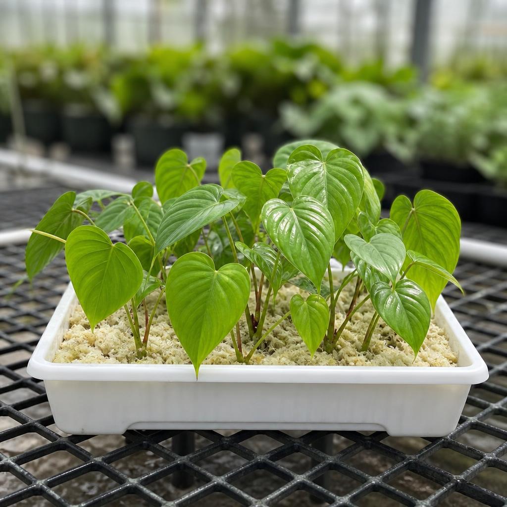 Philodendron 'Columbia' - tissue culture seedling scene 3