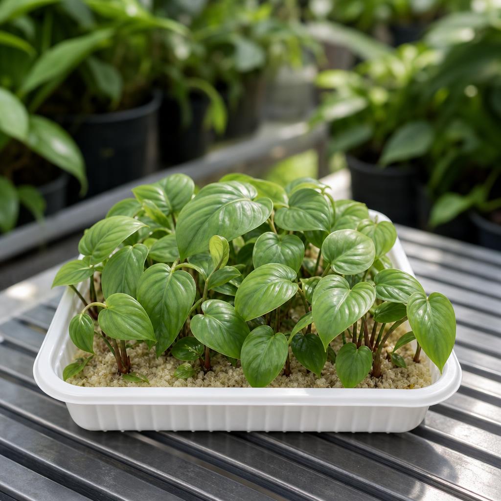 Philodendron 'Columbia' - tissue culture seedling scene 2