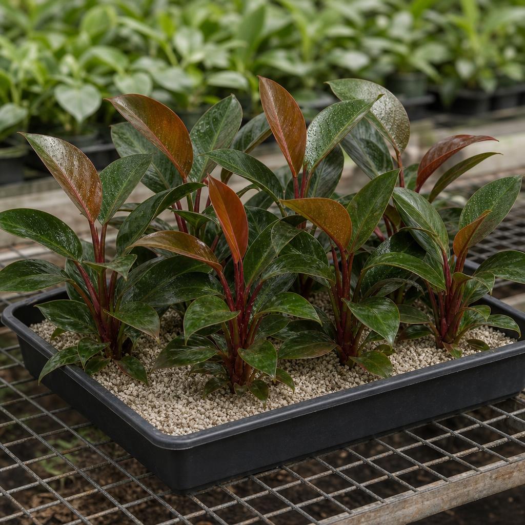 Philodendron 'Congo Rojo' - tissue culture seedling scene 3