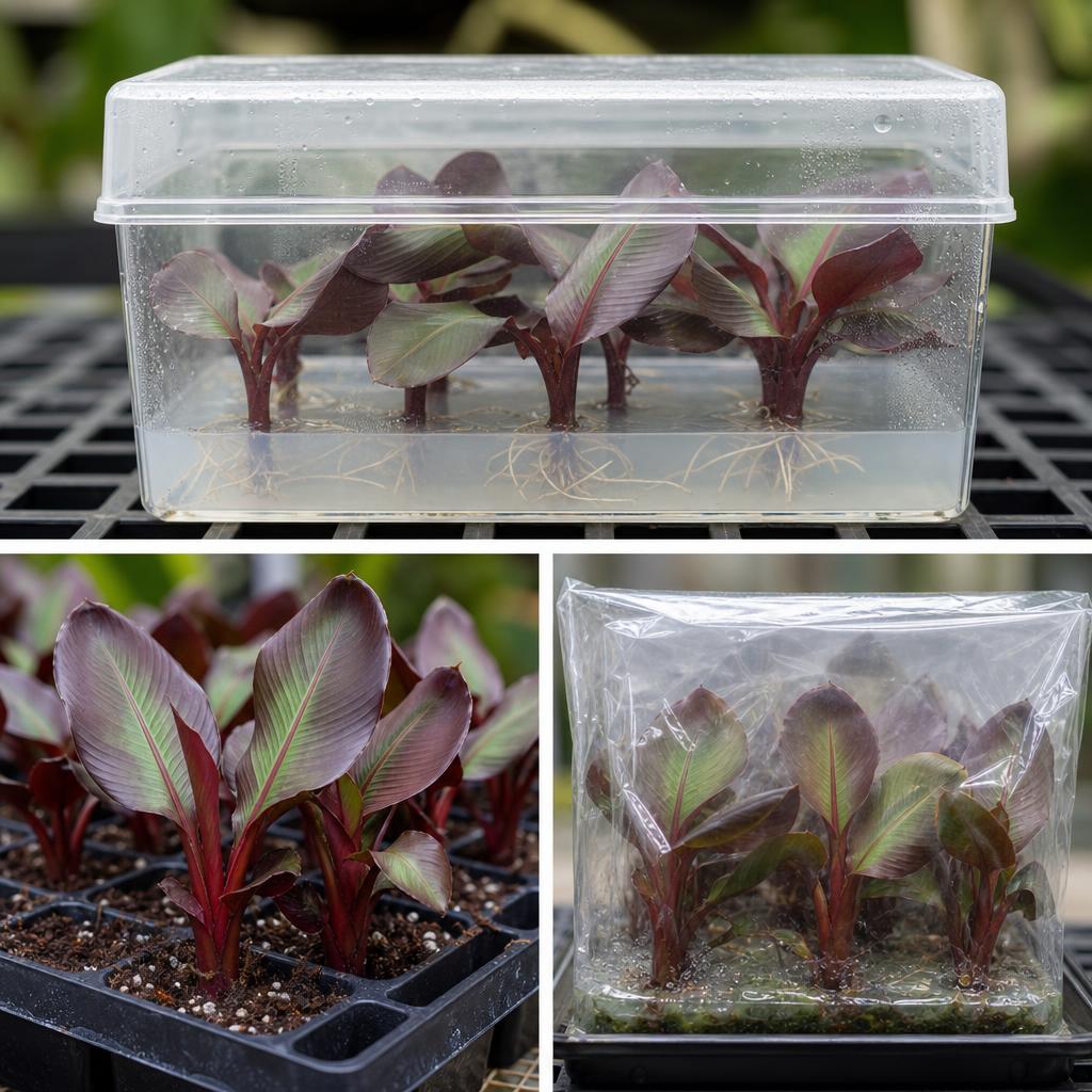 Ensete Maurelii - tissue culture seedling scene 2