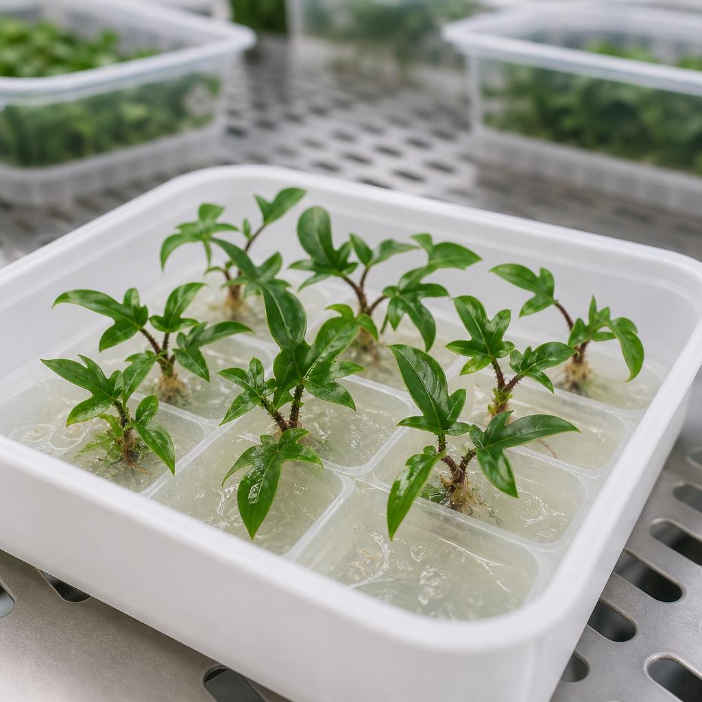 Philodendron squamiferum - tissue culture seedling scene 3