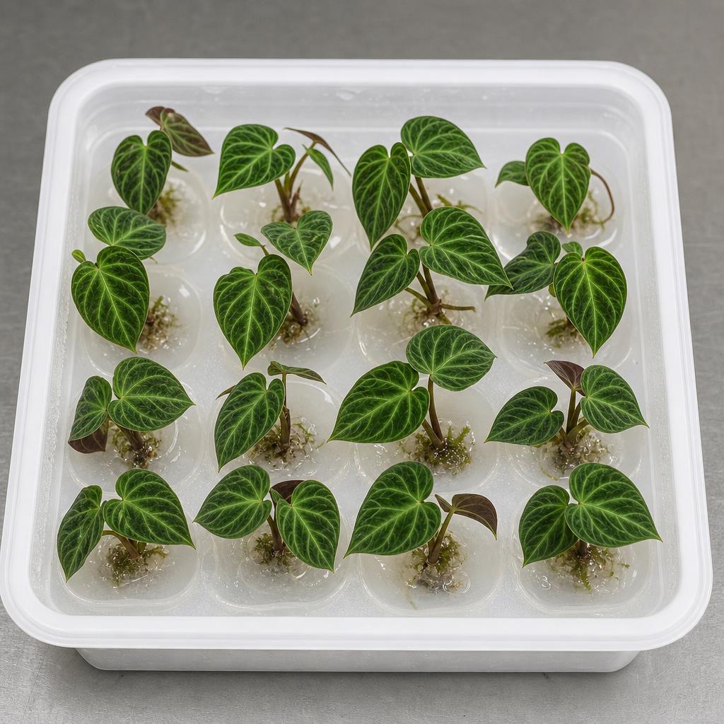Philodendron verrucosum - tissue culture seedling scene 3