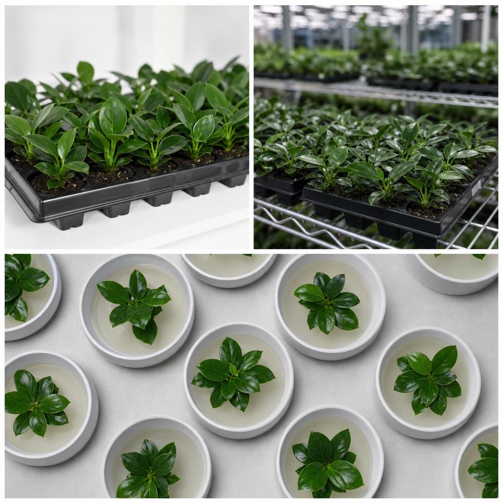 Philodendron 'Green Princess' - tissue culture seedling scene 2