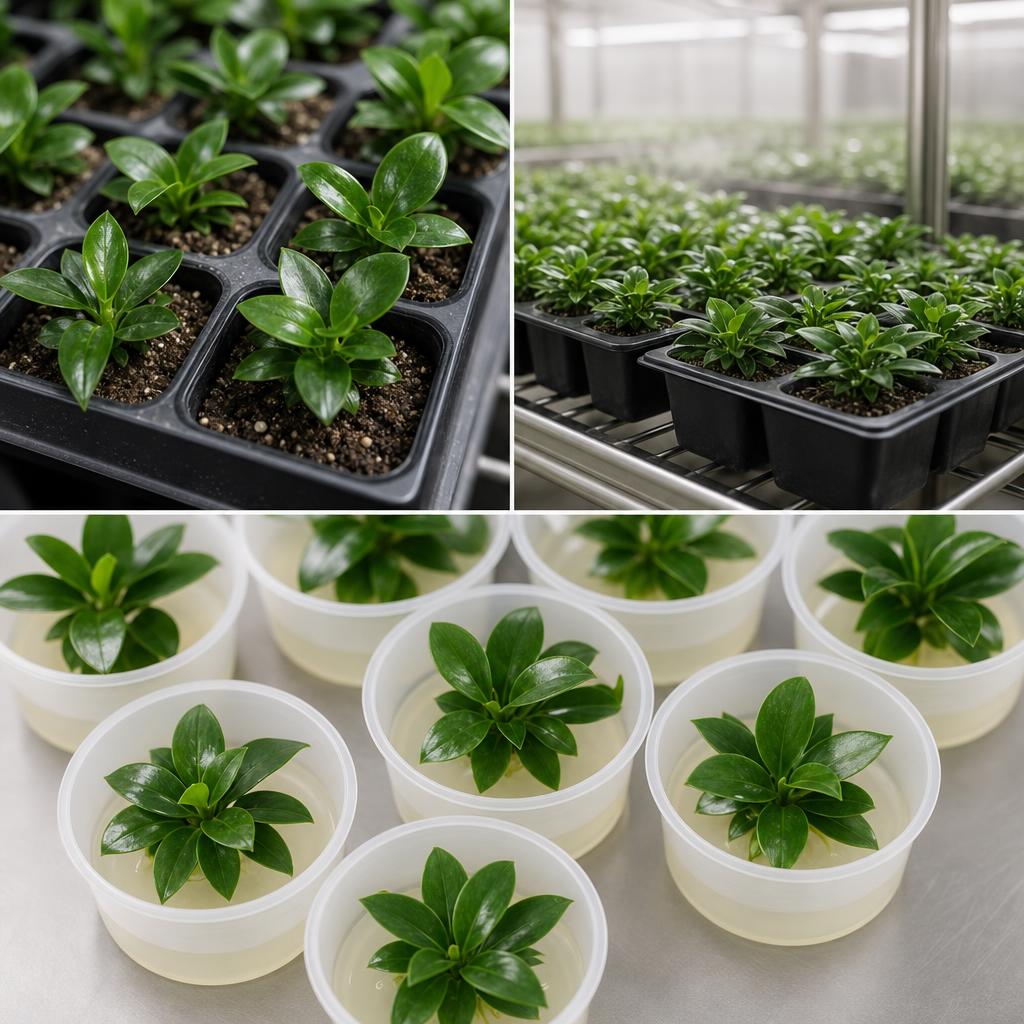 Philodendron 'Green Princess' - tissue culture seedling scene 3