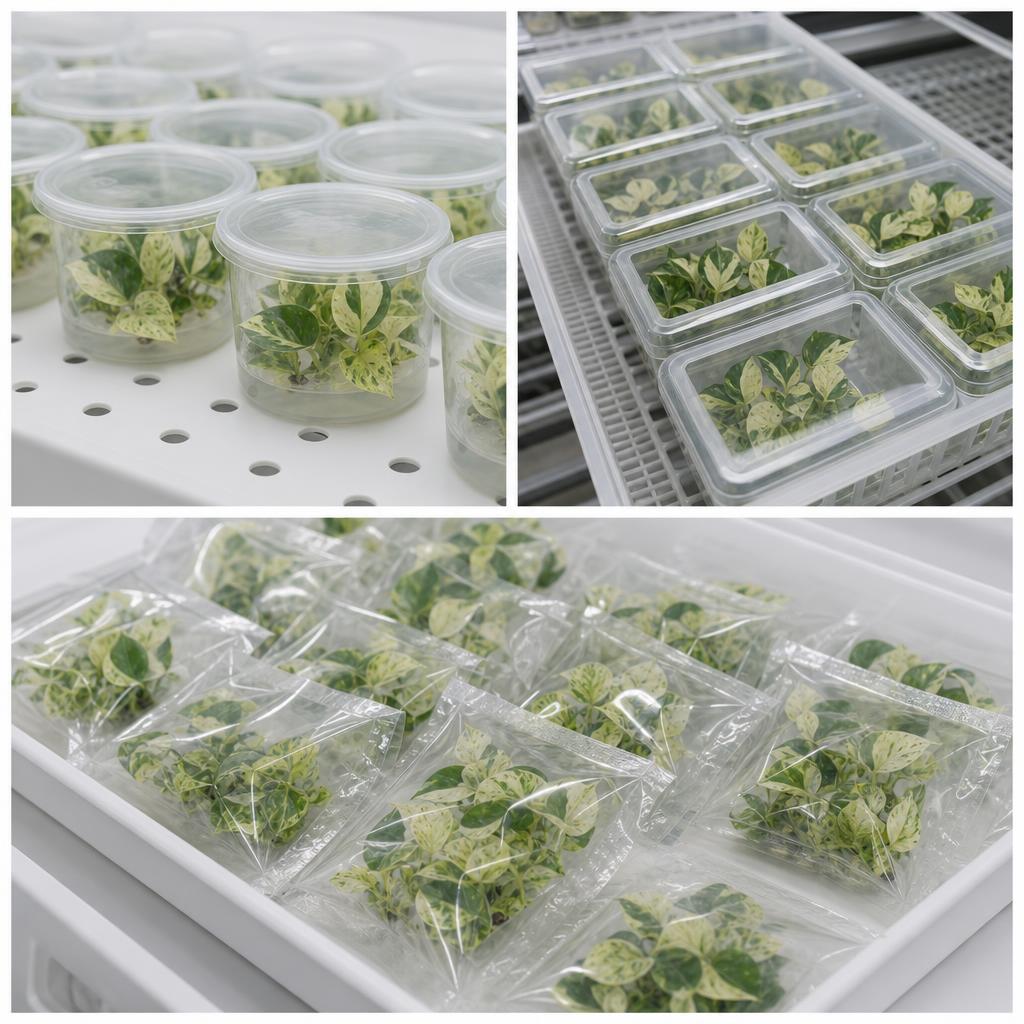 Manjula Pothos - tissue culture seedling scene 2