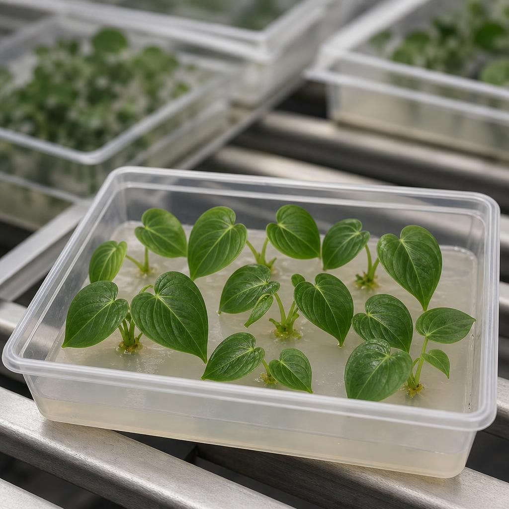 Philodendron 'McDowell' - tissue culture seedling scene 2