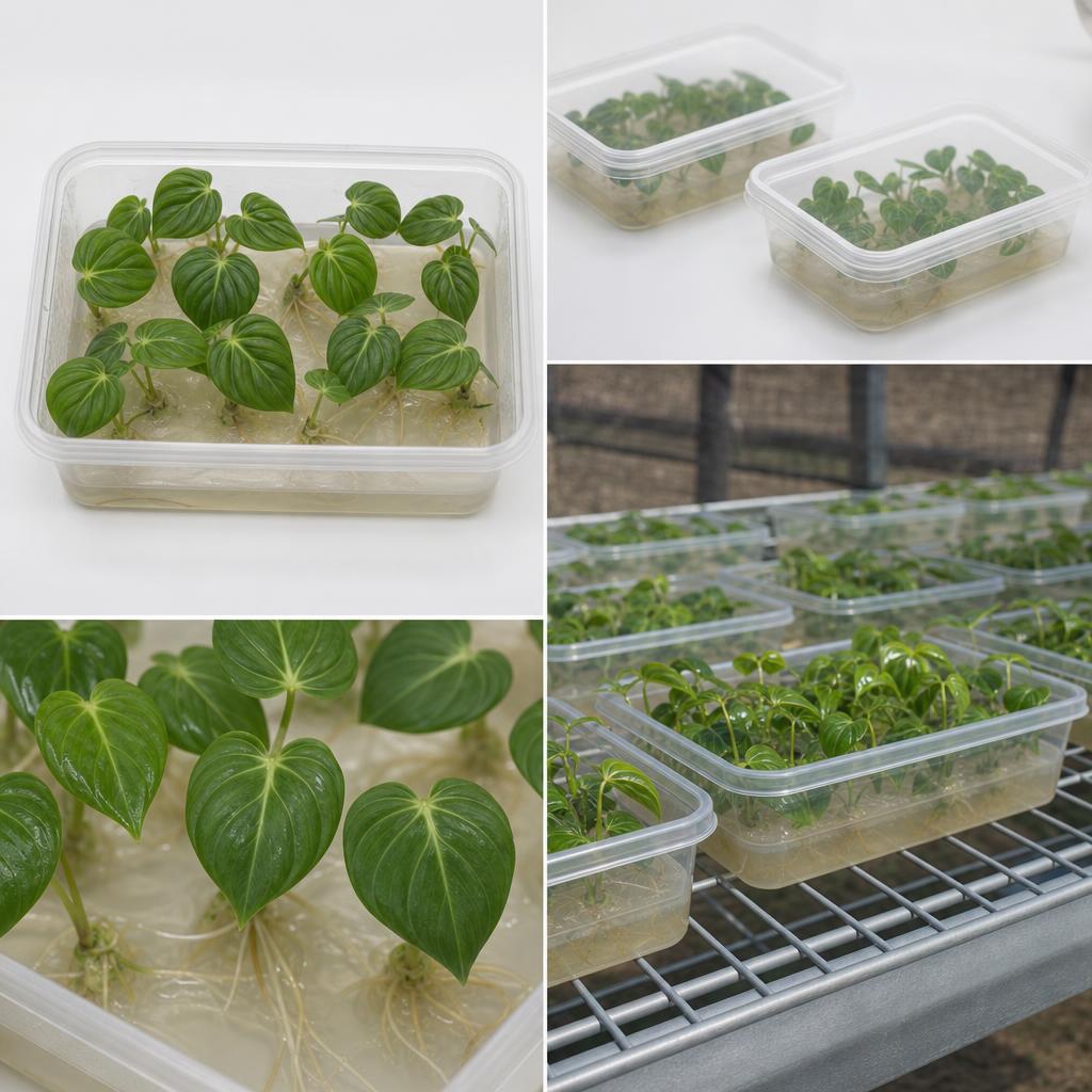 Philodendron 'McDowell' - tissue culture seedling scene 3