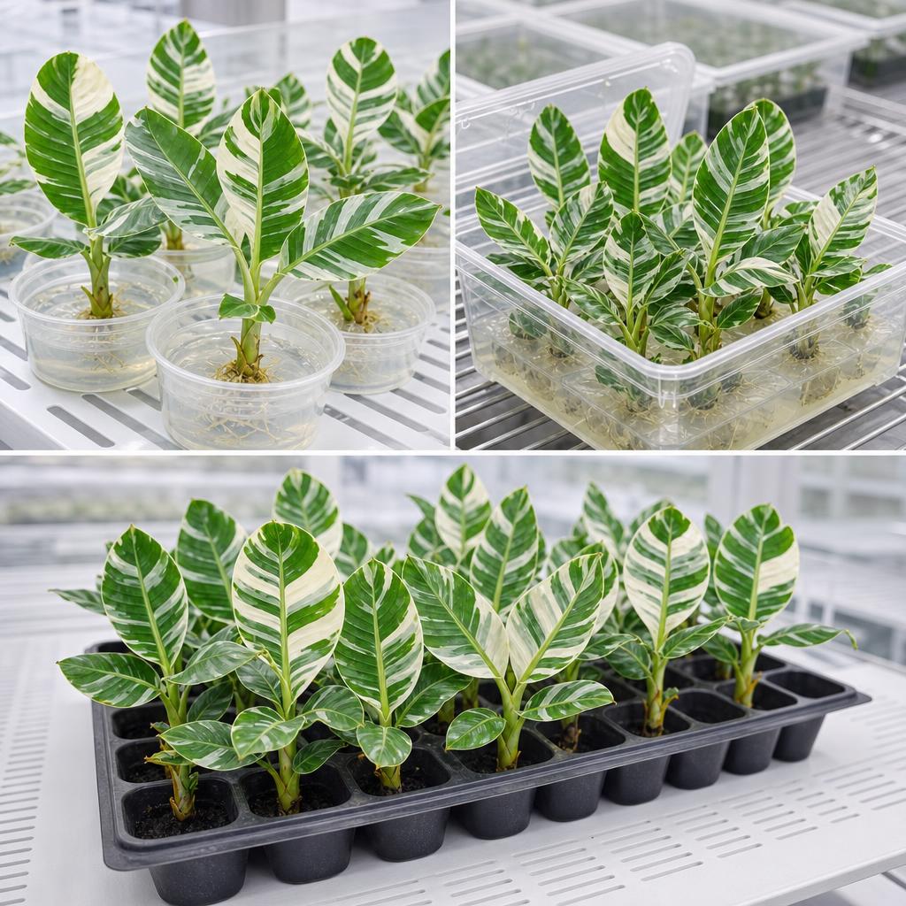 Musa 'Aeae Florida' - tissue culture seedling scene 2
