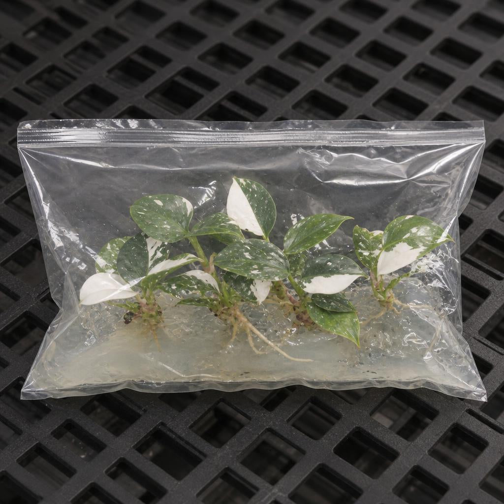 Philodendron erubescens 'White Princess' - tissue culture seedling scene 3
