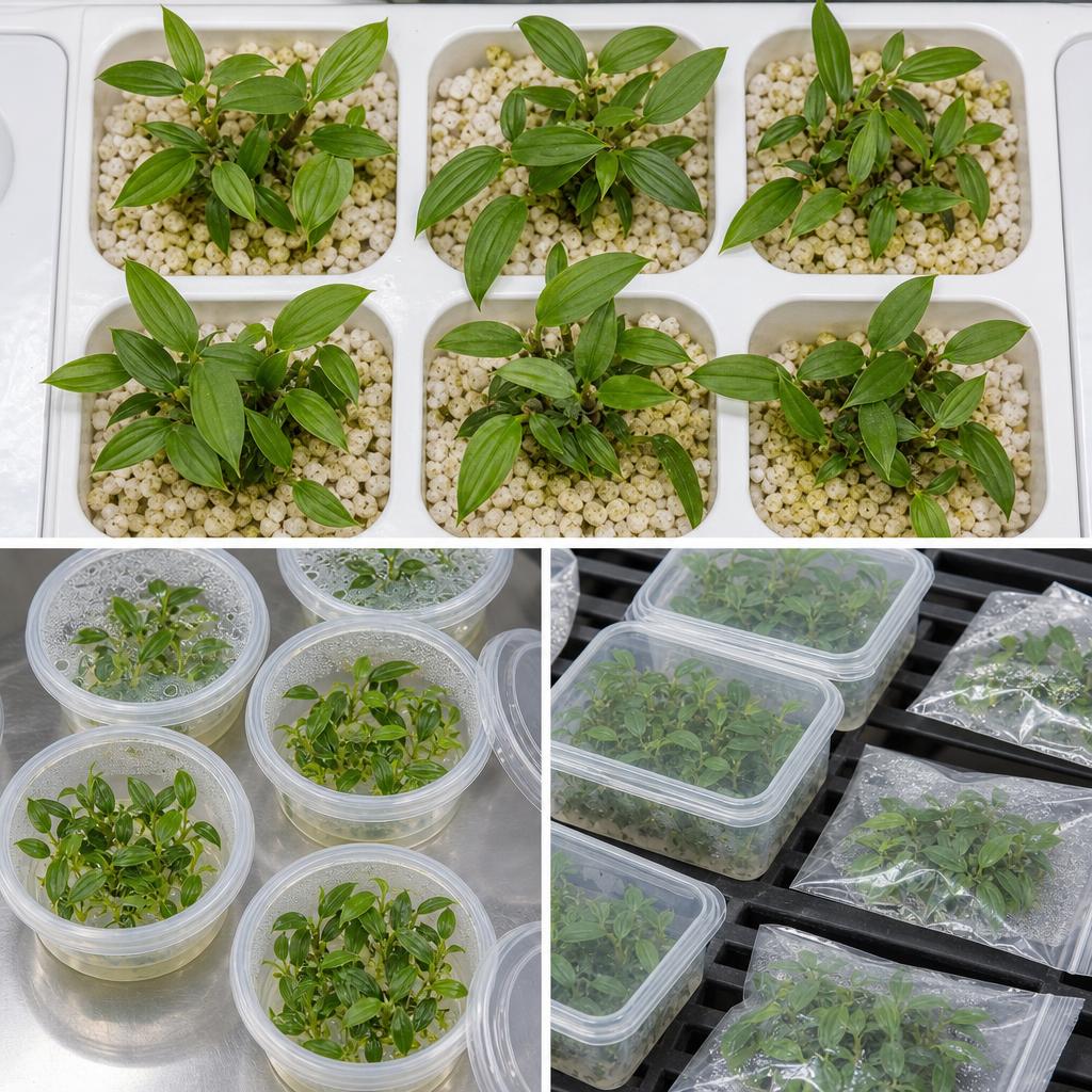 Philodendron fibraecataphyllum - tissue culture seedling scene 3