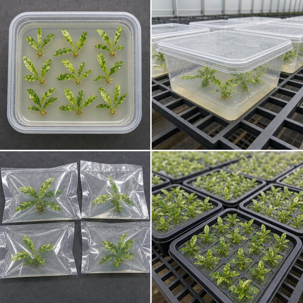 Philodendron 'Paraiso Verde' - tissue culture seedling scene 1