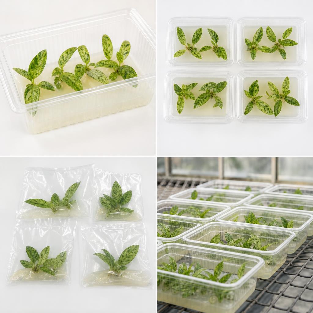 Philodendron 'Paraiso Verde' - tissue culture seedling scene 2