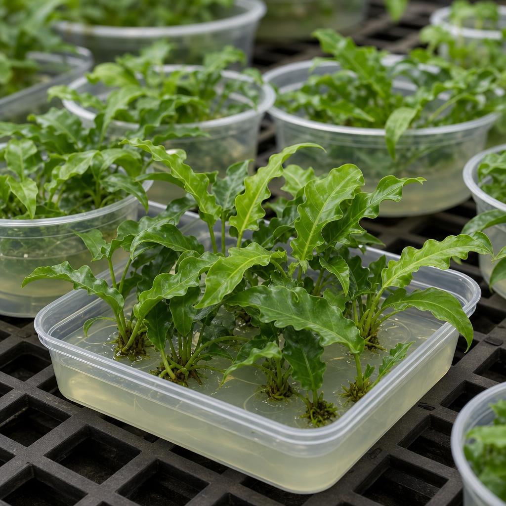 Philodendron lacerum - tissue culture seedling scene 3