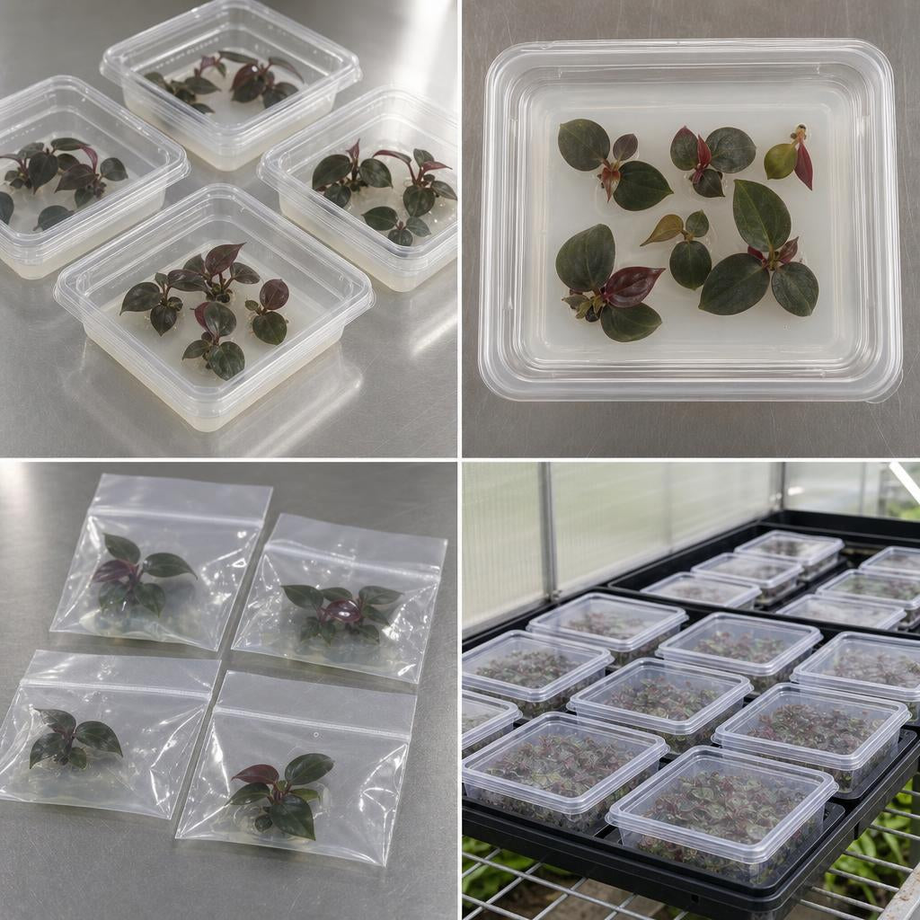 Philodendron 'Red Heart' - tissue culture seedling scene 1