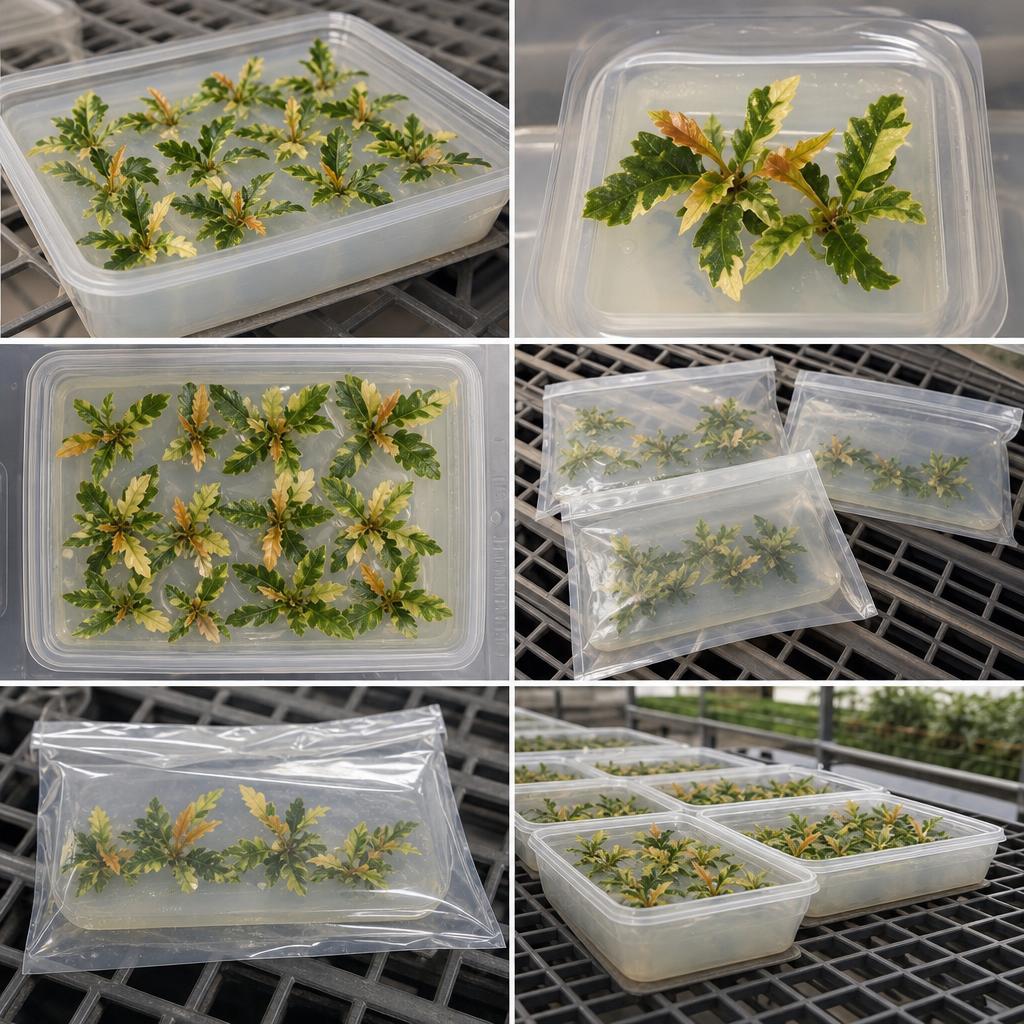 Philodendron 'Ring of Fire' 'Variegata' - tissue culture seedling scene 3