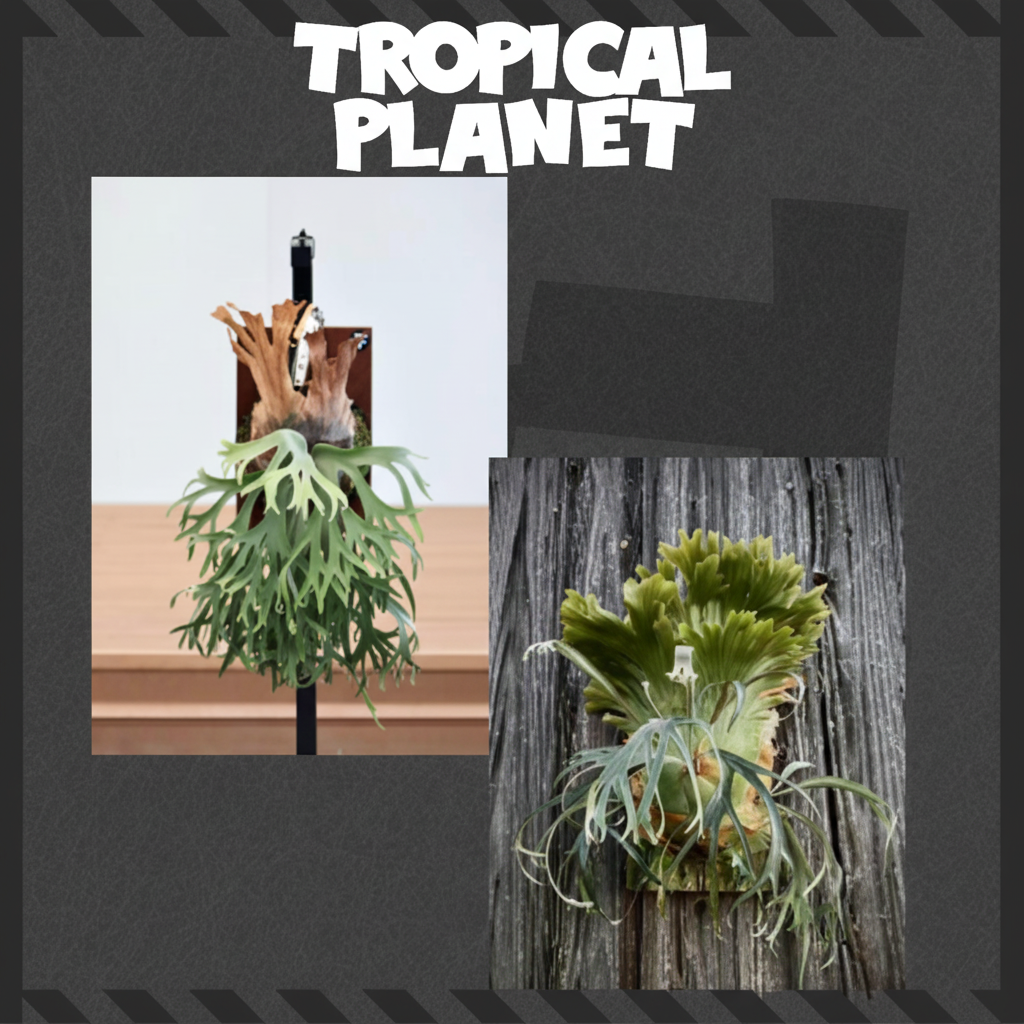 双株鹿角蕨 Tropical Planet背景