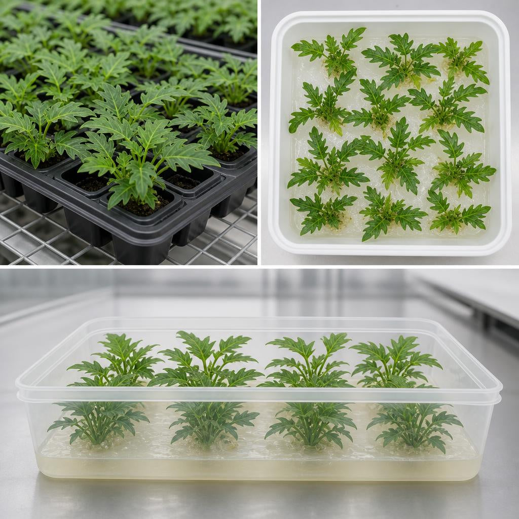 Philodendron 'Xanadu' - tissue culture seedling scene 3